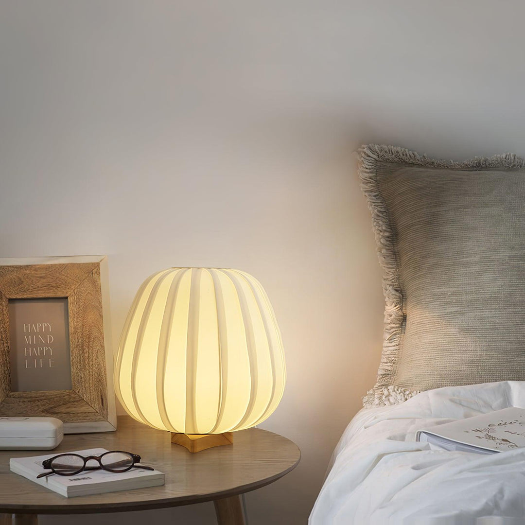 Minimalist Table Lamp with Bamboo Base | Kalsten