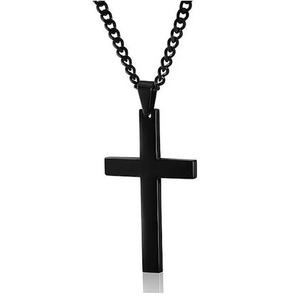 Skanto | Men's Necklace with Cross Pendant in Stainless Steel