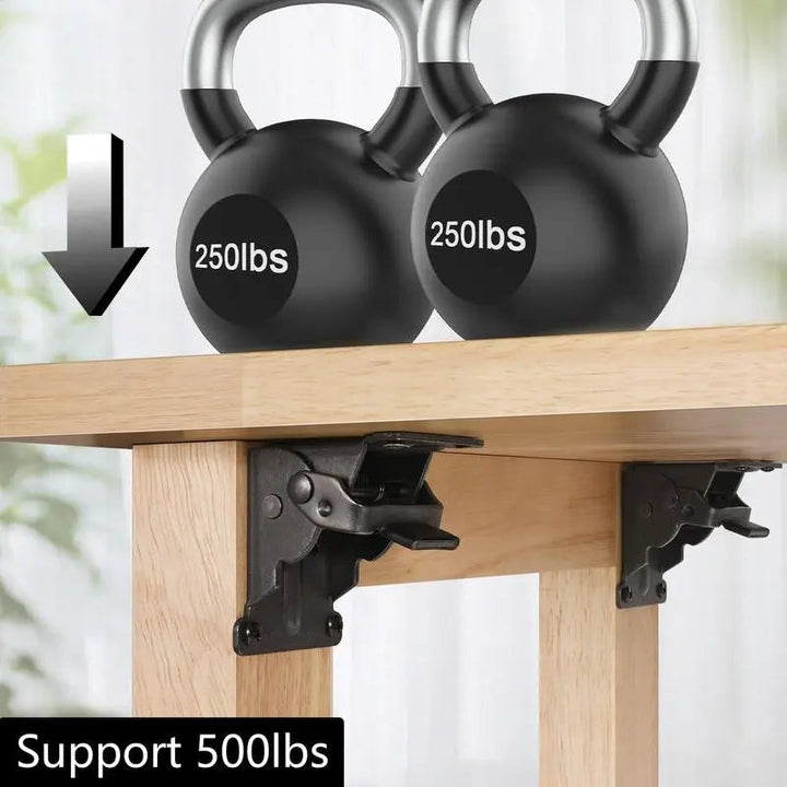 Kalsten | Foldable Heavy-Duty Corner Brackets with Lock – Supports up to 225 kg