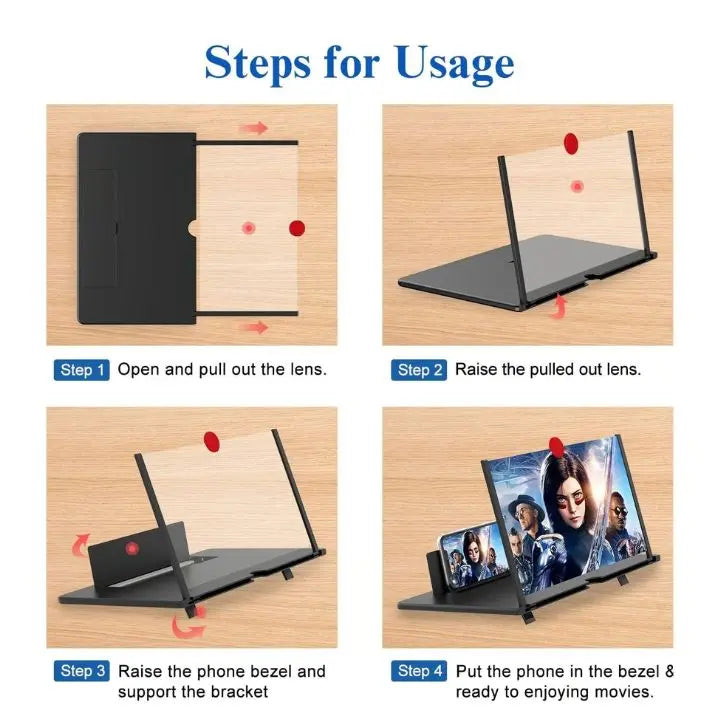Kalsten | Foldable Phone Screen Magnifier – HD for Videos