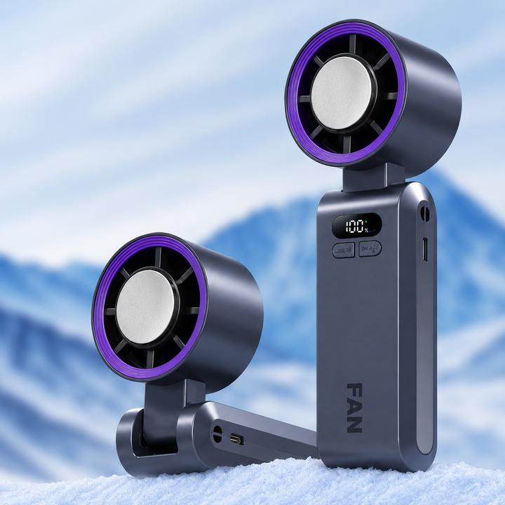 Personal Misting Fan for Outdoor Sports, Travel & Gym | Rechargeable, 3 Speeds, Instant Cooling Relief | Kalsten