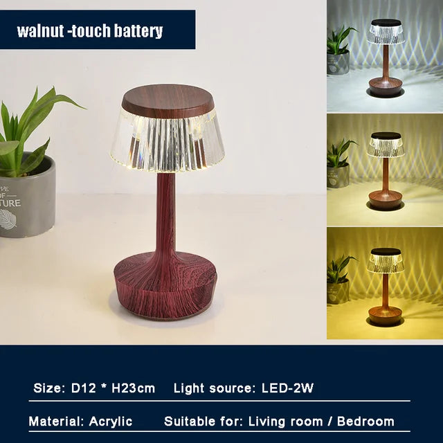 Crystal Pendant - Rechargeable Wireless Table Lamp Kalsten