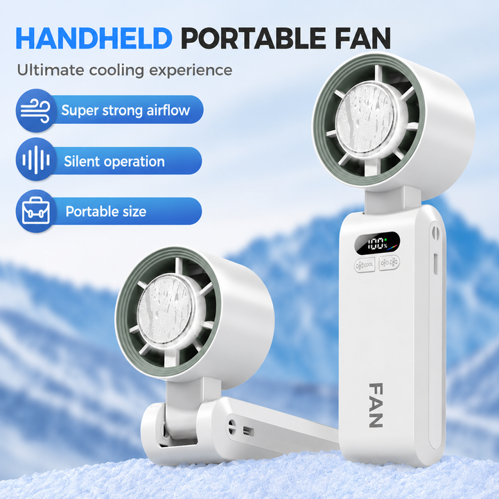 Personal Misting Fan for Outdoor Sports, Travel & Gym | Rechargeable, 3 Speeds, Instant Cooling Relief | Kalsten