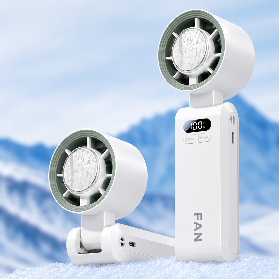 Personal Misting Fan for Outdoor Sports, Travel & Gym | Rechargeable, 3 Speeds, Instant Cooling Relief | Kalsten