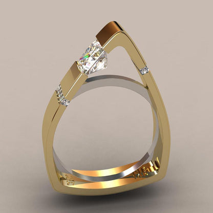 BowLift | Fashion New Ring With Red Stones For Women Vintage Crystal Zircon Rings