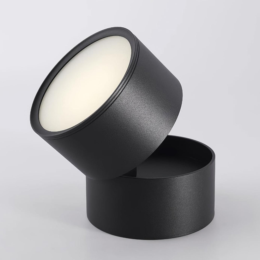Ceiling Lamp Aluminum 3.9 in Adjustable Black White Home Gallery Spotlight Warm White 7W LED | Kalsten