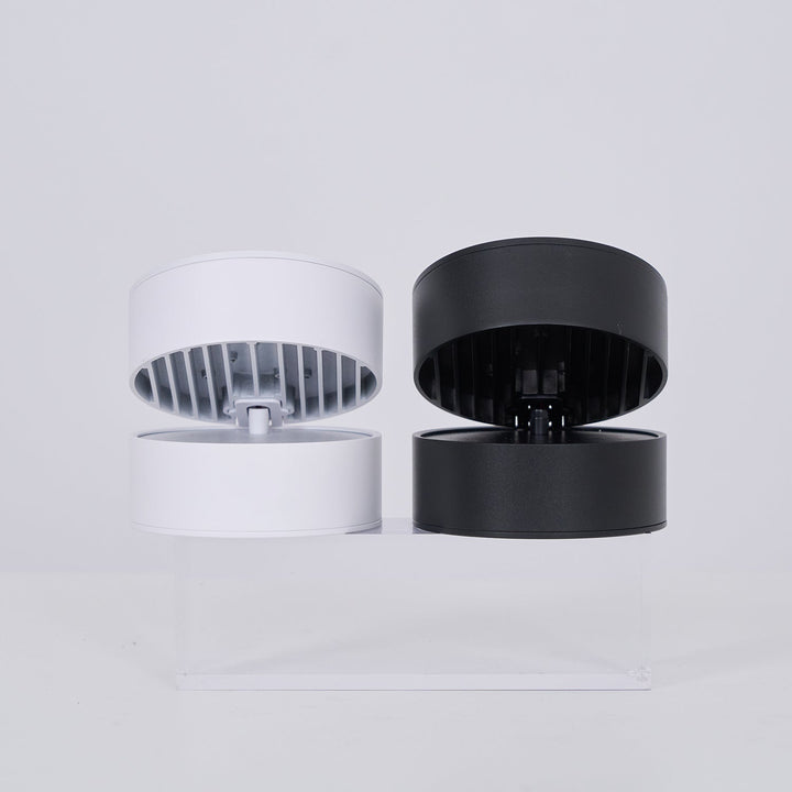 Ceiling Lamp Aluminum 3.9 in Adjustable Black White Home Gallery Spotlight Warm White 7W LED | Kalsten