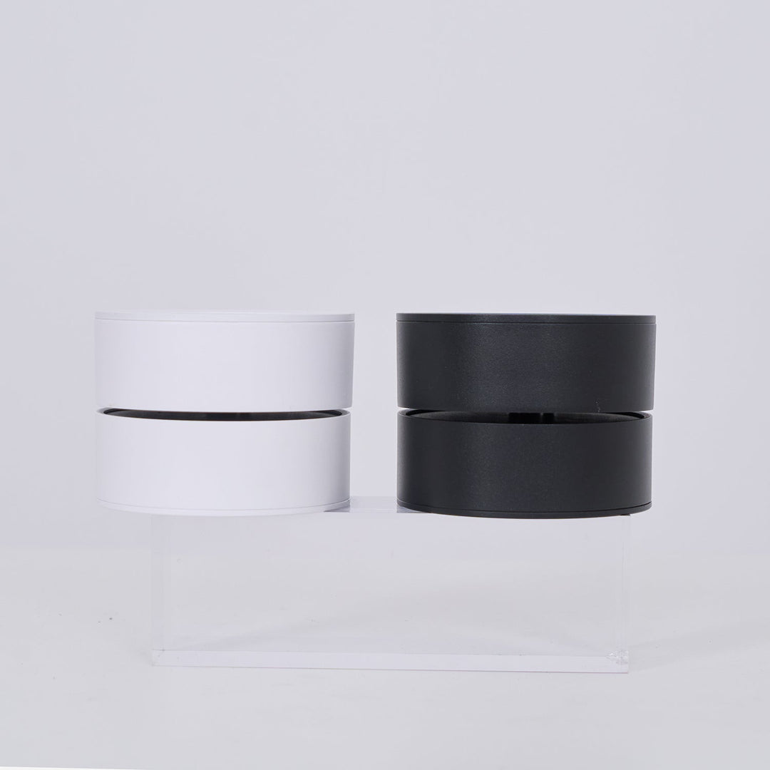 Ceiling Lamp Aluminum 3.9 in Adjustable Black White Home Gallery Spotlight Warm White 7W LED | Kalsten