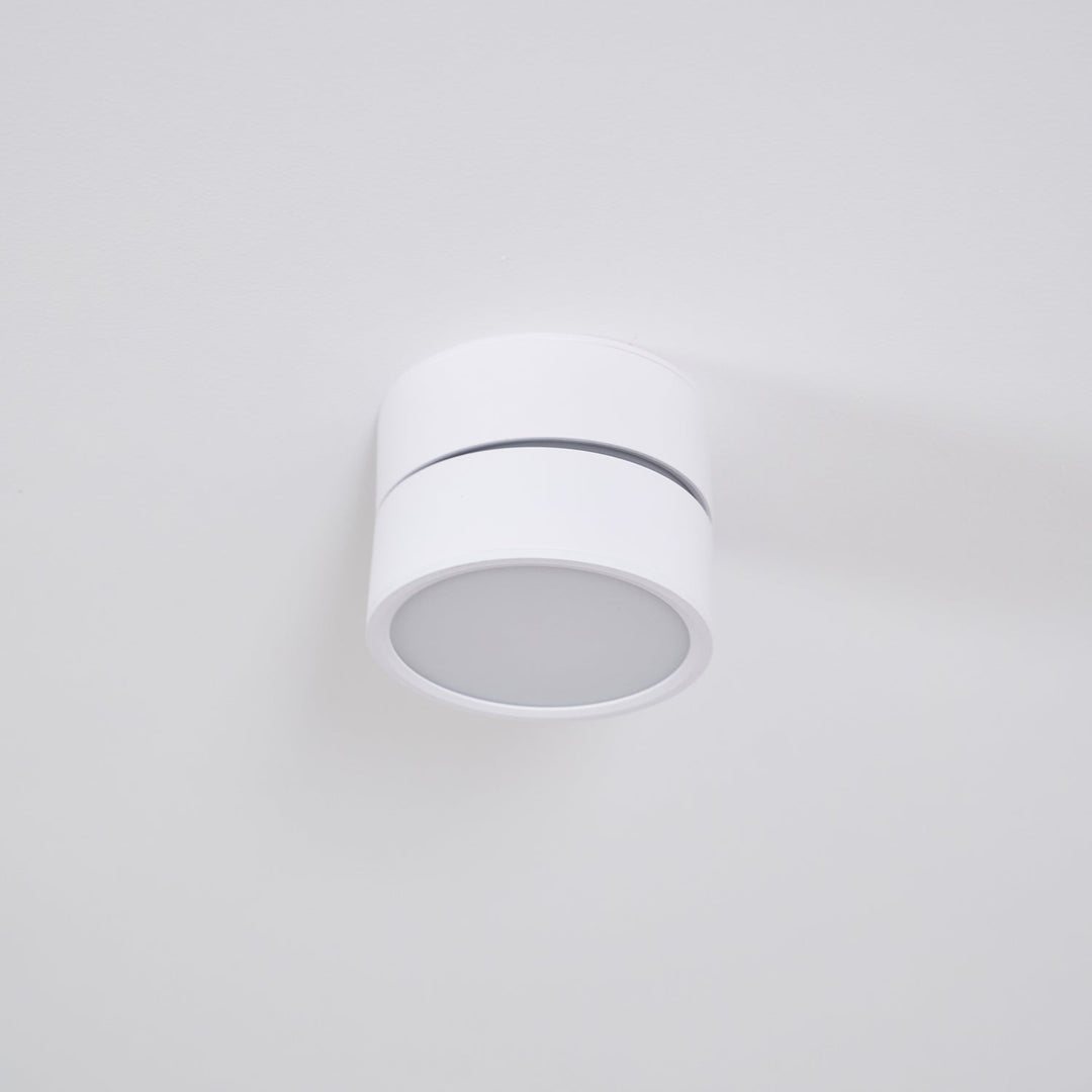 Ceiling Lamp Aluminum 3.9 in Adjustable Black White Home Gallery Spotlight Warm White 7W LED | Kalsten