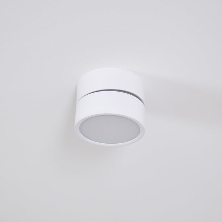 Ceiling Lamp Aluminum 3.9 in Adjustable Black White Home Gallery Spotlight Warm White 7W LED | Kalsten