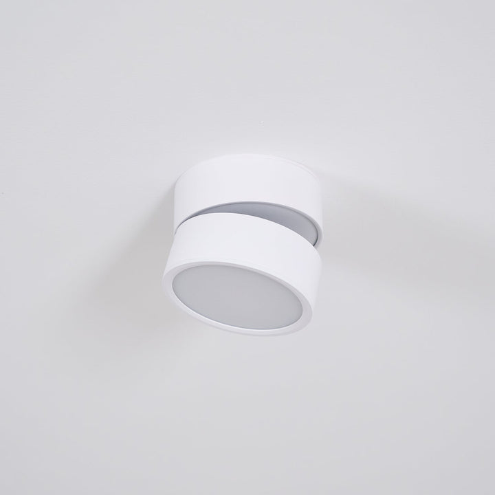 Ceiling Lamp Aluminum 3.9 in Adjustable Black White Home Gallery Spotlight Warm White 7W LED | Kalsten