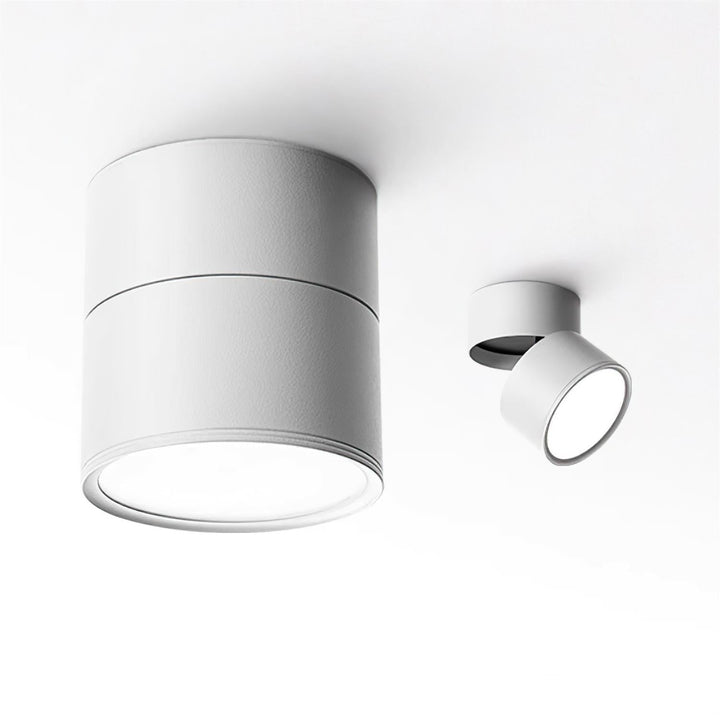 Ceiling Lamp Aluminum 3.9 in Adjustable Black White Home Gallery Spotlight Warm White 7W LED | Kalsten