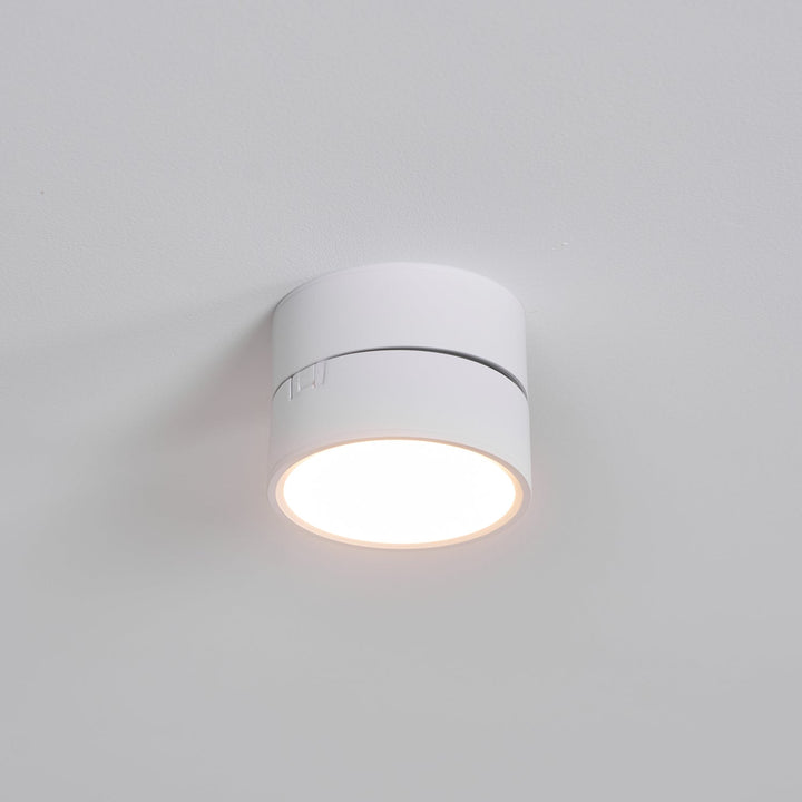 Ceiling Lamp Aluminum 3.9 in Adjustable Black White Home Gallery Spotlight Warm White 7W LED | Kalsten