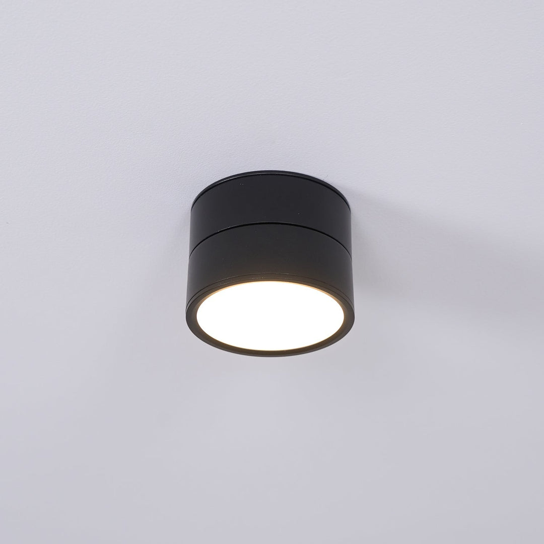 Ceiling Lamp Aluminum 3.9 in Adjustable Black White Home Gallery Spotlight Warm White 7W LED | Kalsten