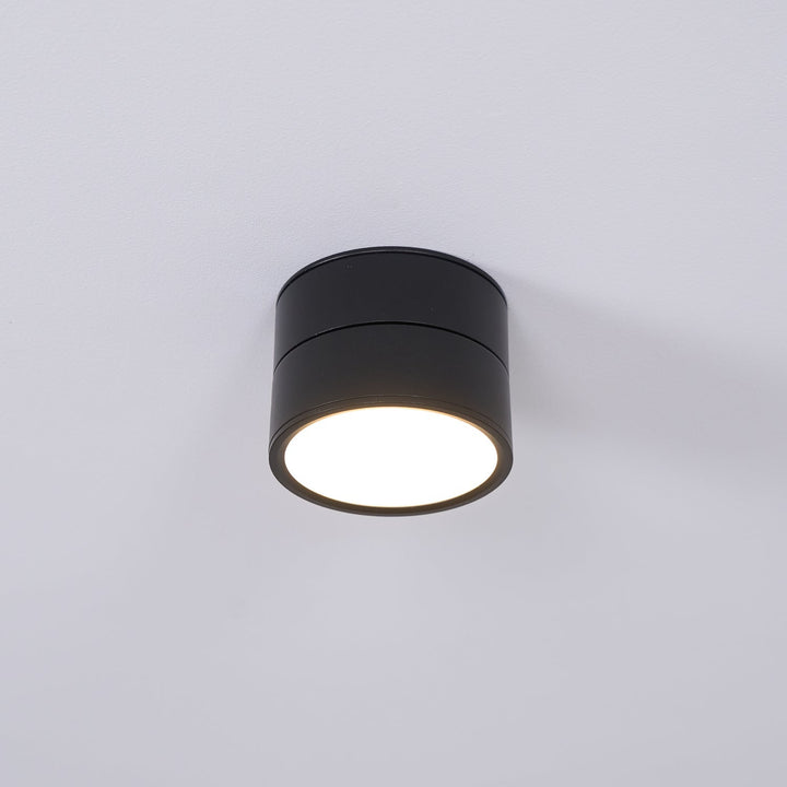 Ceiling Lamp Aluminum 3.9 in Adjustable Black White Home Gallery Spotlight Warm White 7W LED | Kalsten