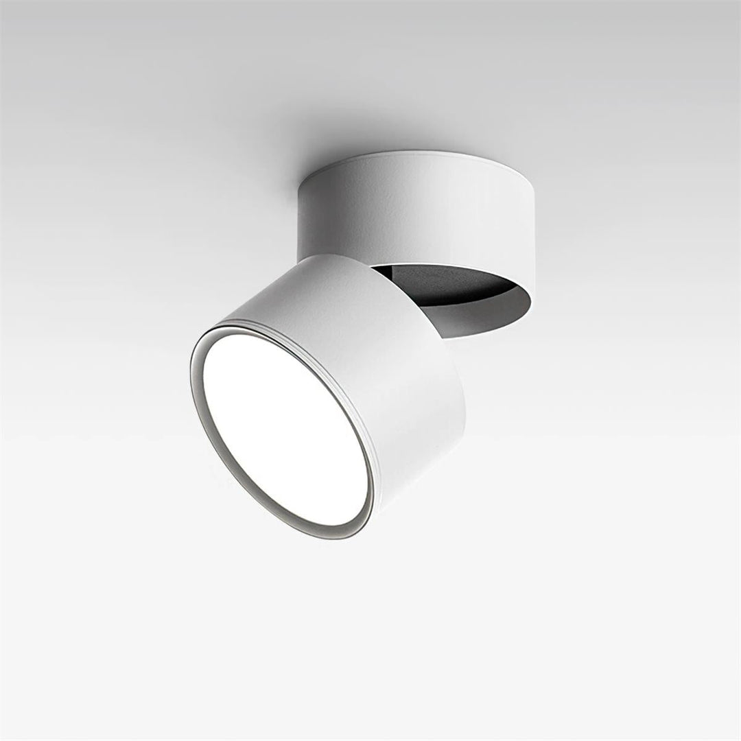 Ceiling Lamp Aluminum 3.9 in Adjustable Black White Home Gallery Spotlight Warm White 7W LED | Kalsten
