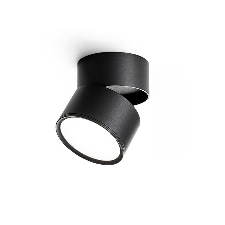 Ceiling Lamp Aluminum 3.9 in Adjustable Black White Home Gallery Spotlight Warm White 7W LED | Kalsten