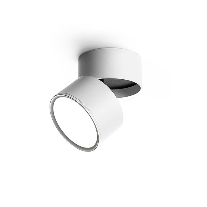 Ceiling Lamp Aluminum 3.9 in Adjustable Black White Home Gallery Spotlight Warm White 7W LED | Kalsten