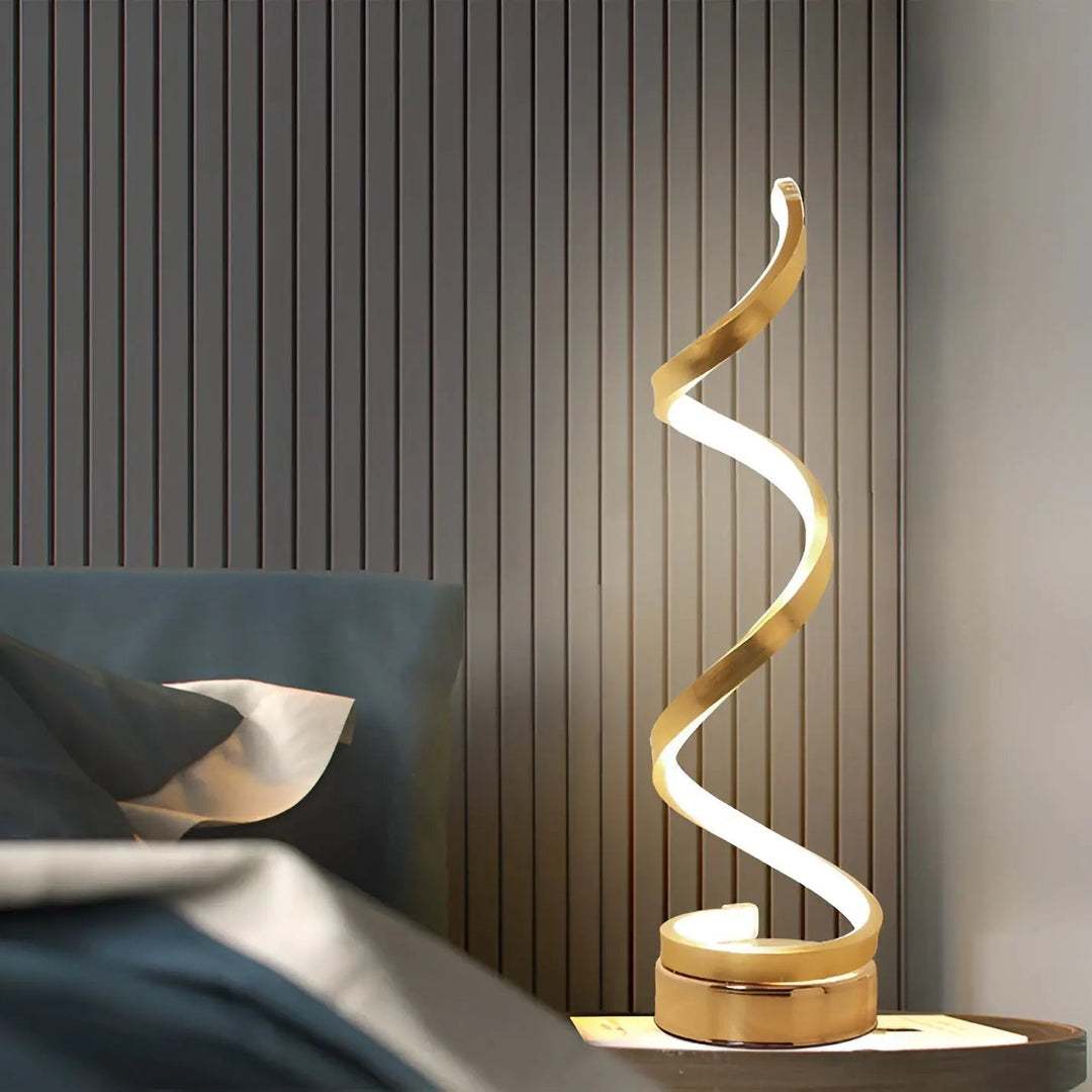 Elegant Spiral Glow LED Desk Lamp – Energy Efficient, Sustainable & Eye-Friendly Design Kalsten