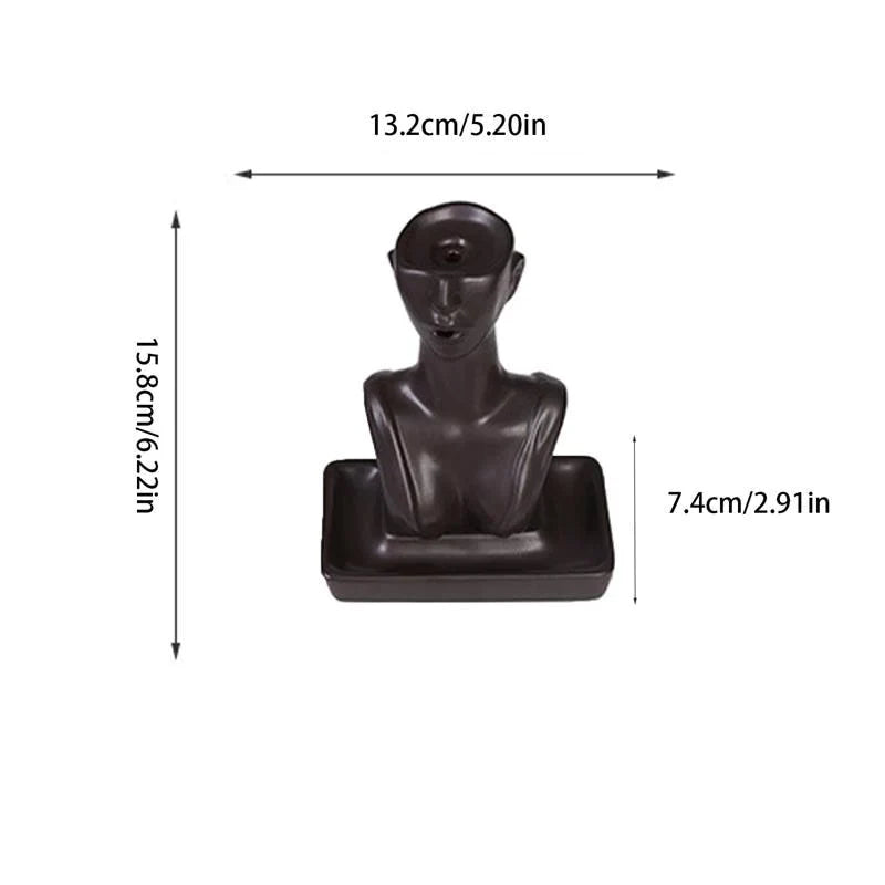 Female Form Backflow Incense Burner | Kalsten