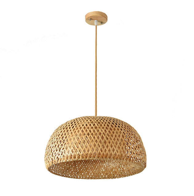 BowLift | Finn Bamboo Pendant Light – Handcrafted Rattan & Bamboo Light with Southeast Asian Charm
