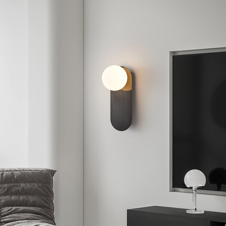 Flat Base Globe Wall-mounted lamp Sconce | Kalsten