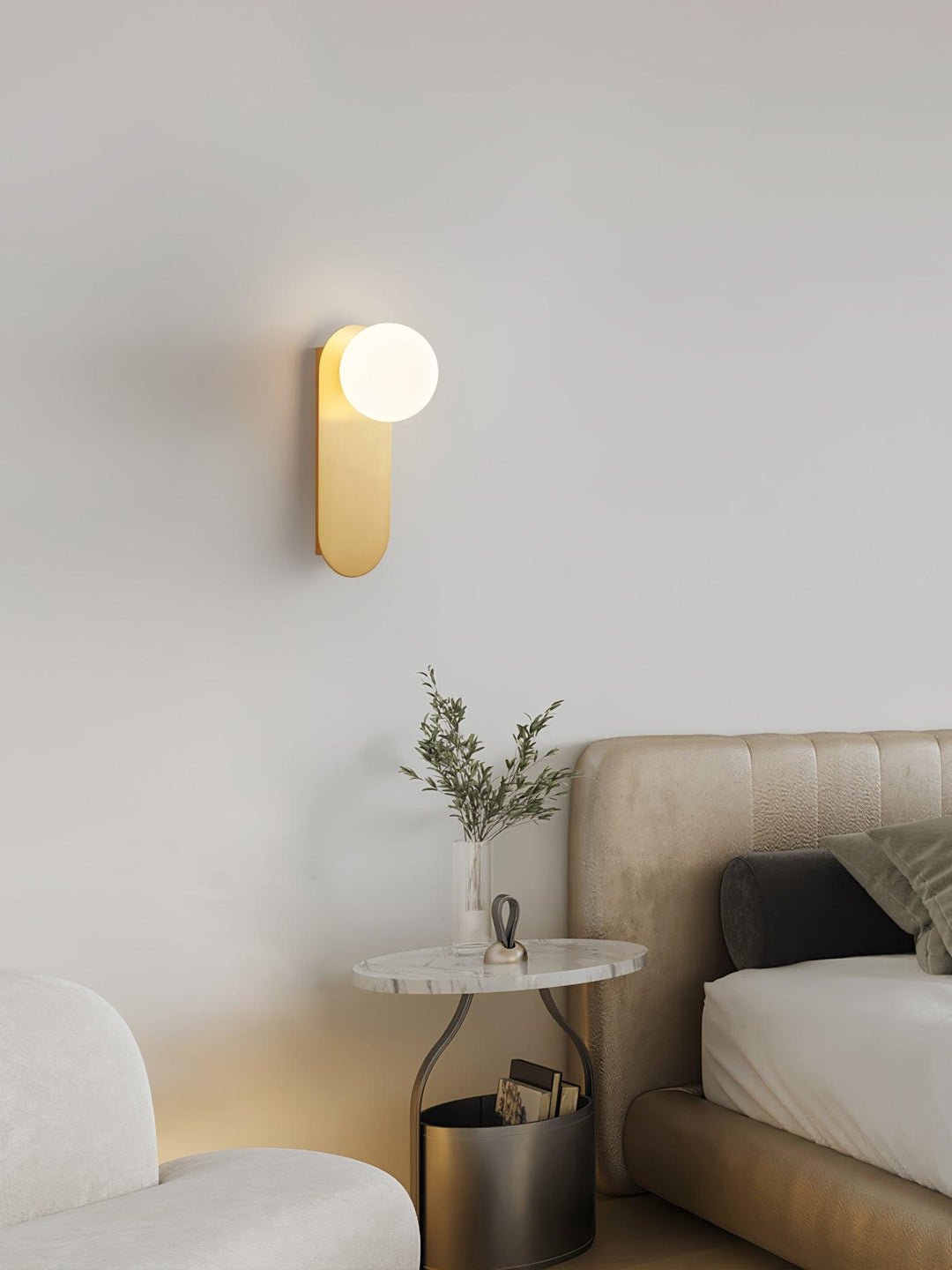 Flat Base Globe Wall-mounted lamp Sconce | Kalsten