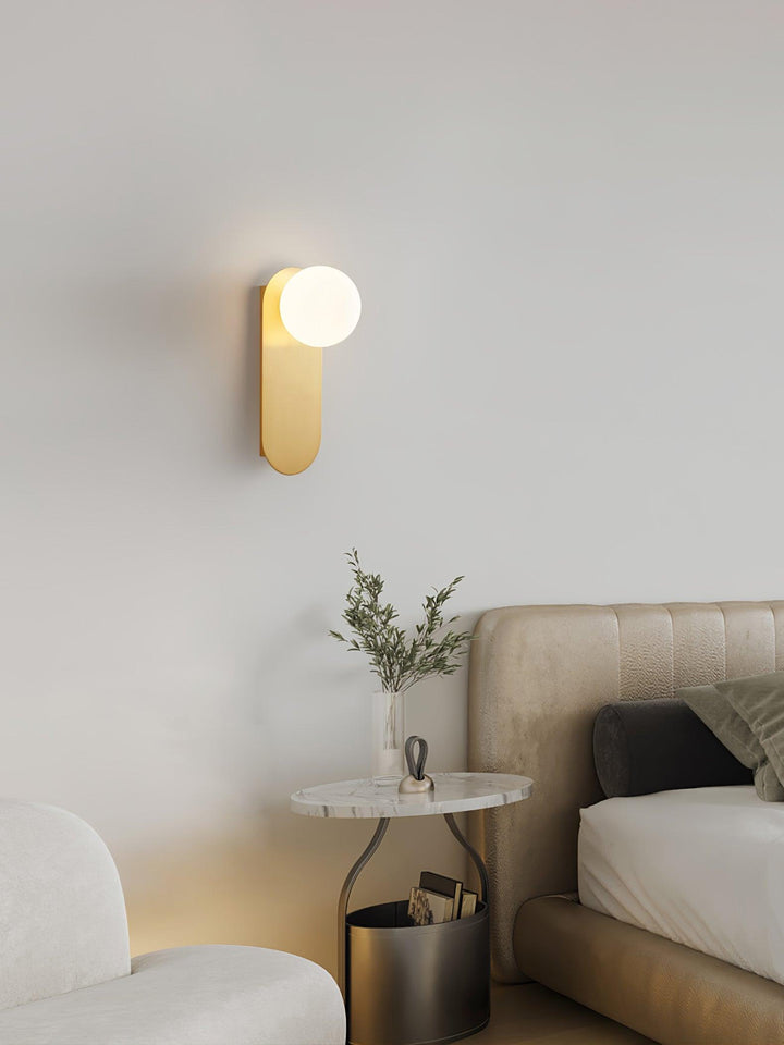 Flat Base Globe Wall-mounted lamp Sconce | Kalsten