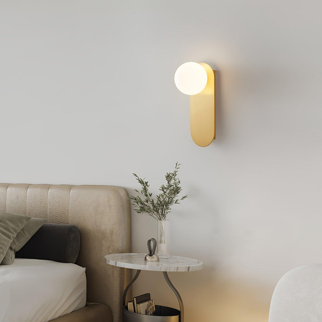 Flat Base Globe Wall-mounted lamp Sconce | Kalsten