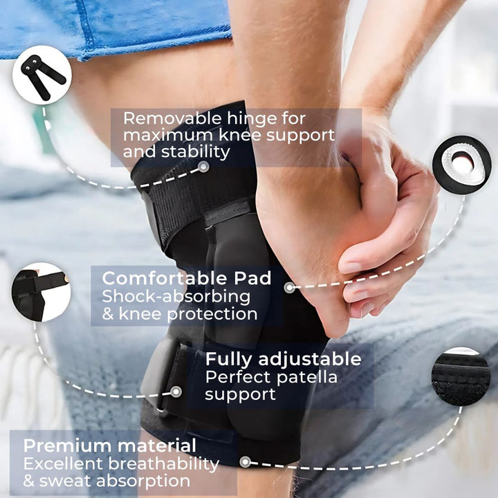 Kalsten | ACL Knee Brace for Knee Support and Stability | Reduces Pain, Swelling, and Limits Motion | Ideal for Recovery and Injury Protection