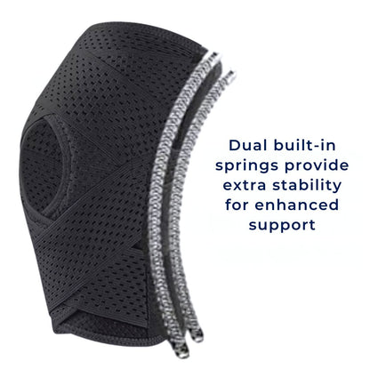 FlexGuard Knee Pads | with Support Compression Springs and Tension Strap - for Stability - Pain Relief and Protection Kalsten