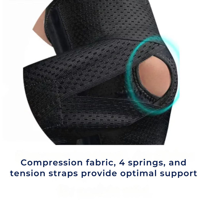FlexGuard Knee Pads | with Support Compression Springs and Tension Strap - for Stability - Pain Relief and Protection Kalsten
