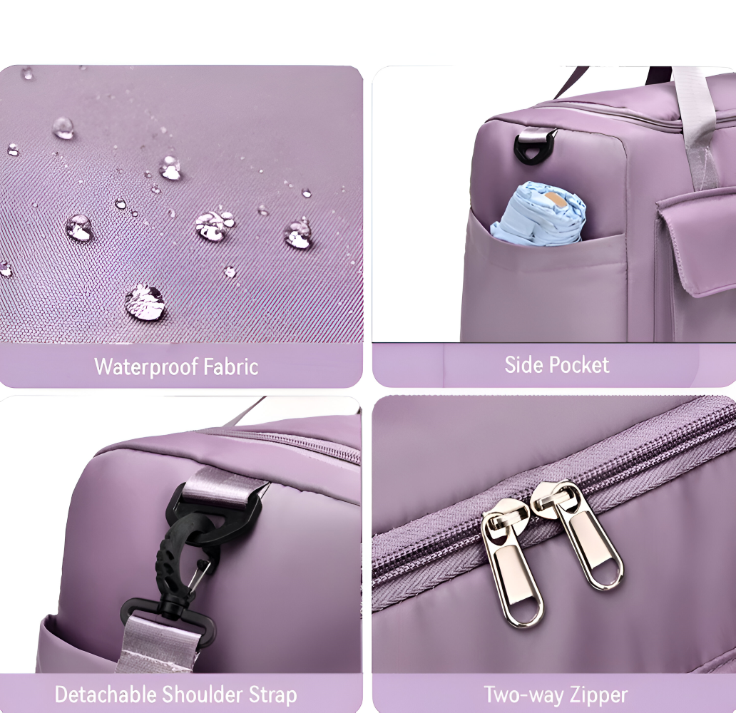 Kalsten | Waterproof Travel Bag with Shoe Compartment – Lightweight Weekend Bag with Plenty of Storage Space
