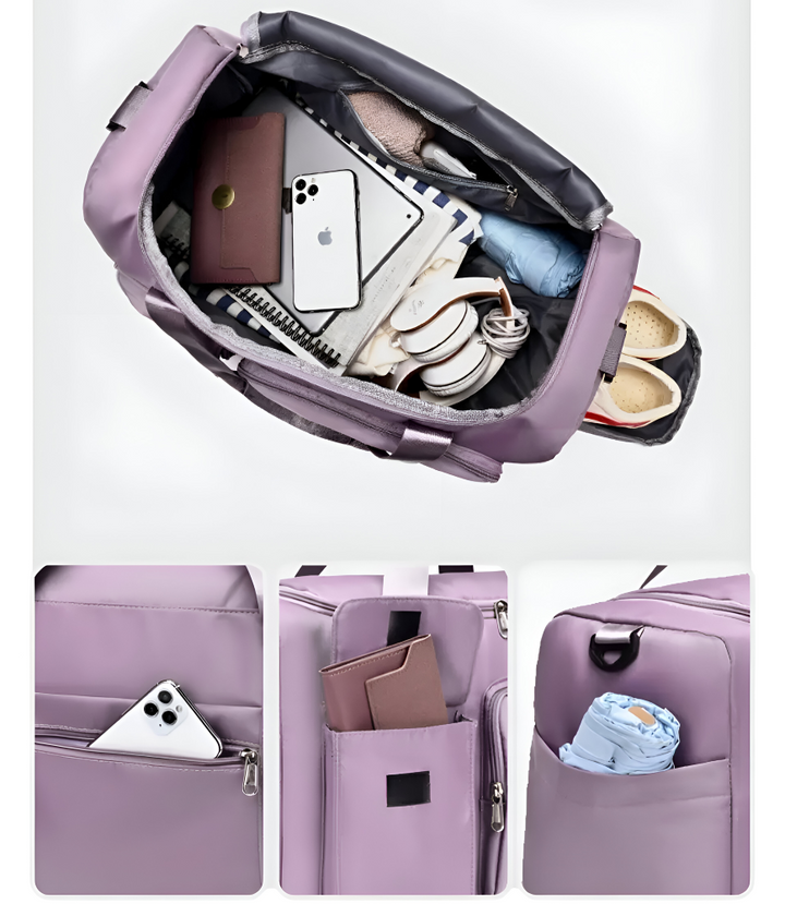 Kalsten | Waterproof Travel Bag with Shoe Compartment – Lightweight Weekend Bag with Plenty of Storage Space