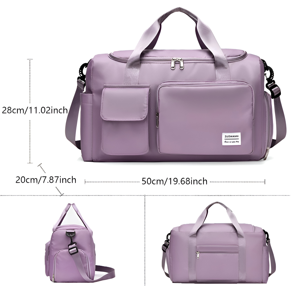 Kalsten | Waterproof Travel Bag with Shoe Compartment – Lightweight Weekend Bag with Plenty of Storage Space