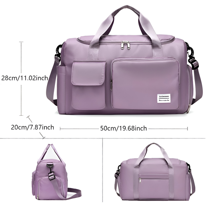 Kalsten | Waterproof Travel Bag with Shoe Compartment – Lightweight Weekend Bag with Plenty of Storage Space