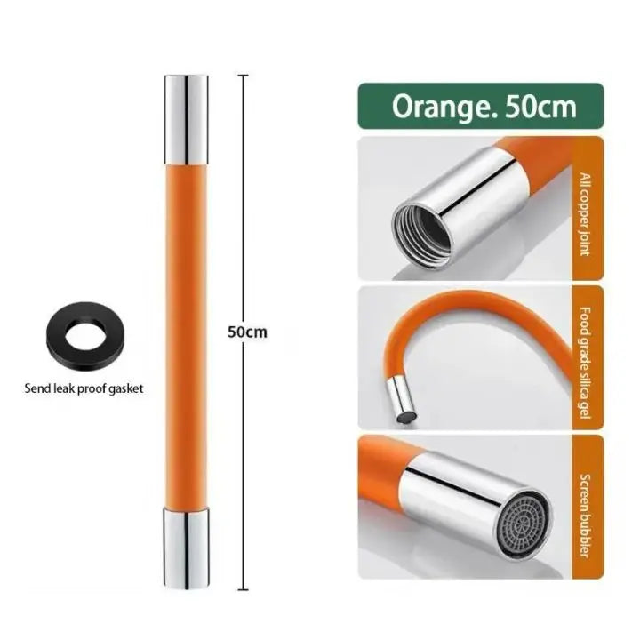 Kalsten | Flexible faucet extension – 50cm 360° swivel & water-saving