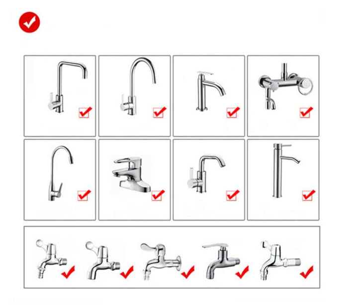 Water-saving attachment made of stainless steel, 360-degree movable and extendable | Kalsten