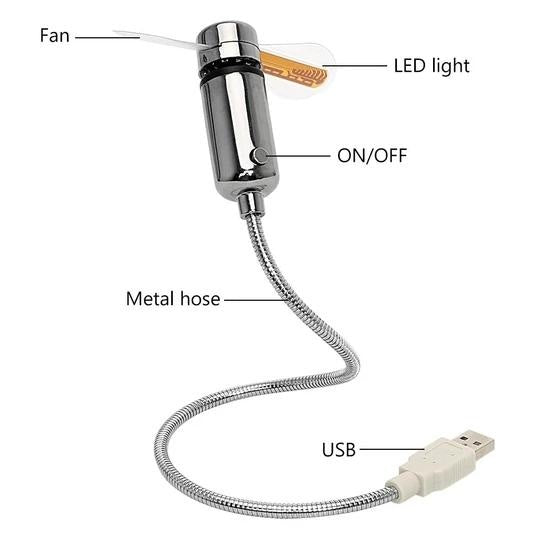 Flexible Cooling Clock Fan | Kalsten