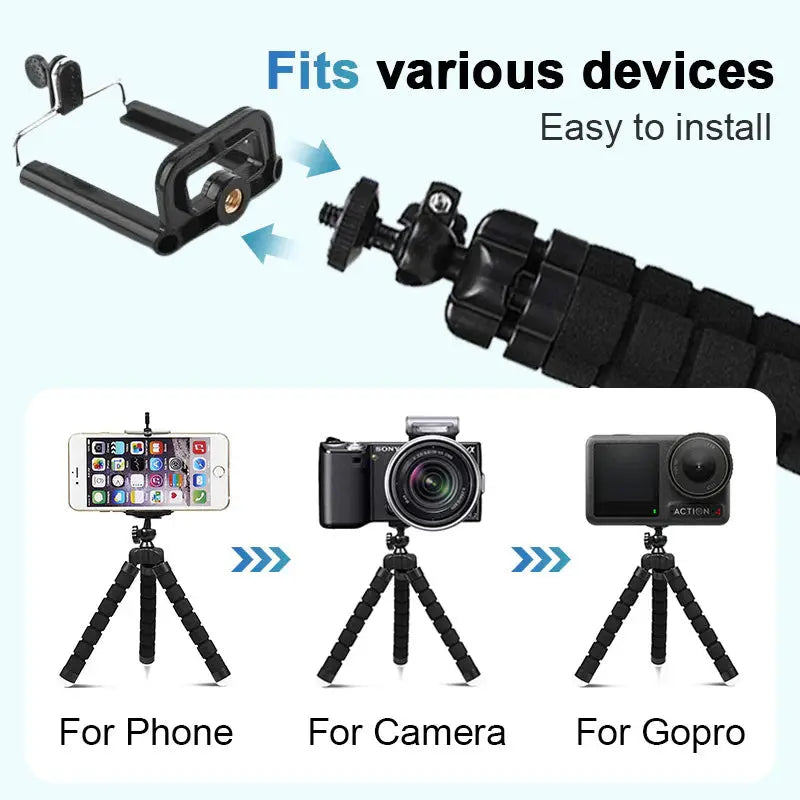 BowLift | Flexible Octopus Mini Tripod for Cameras and Smartphones