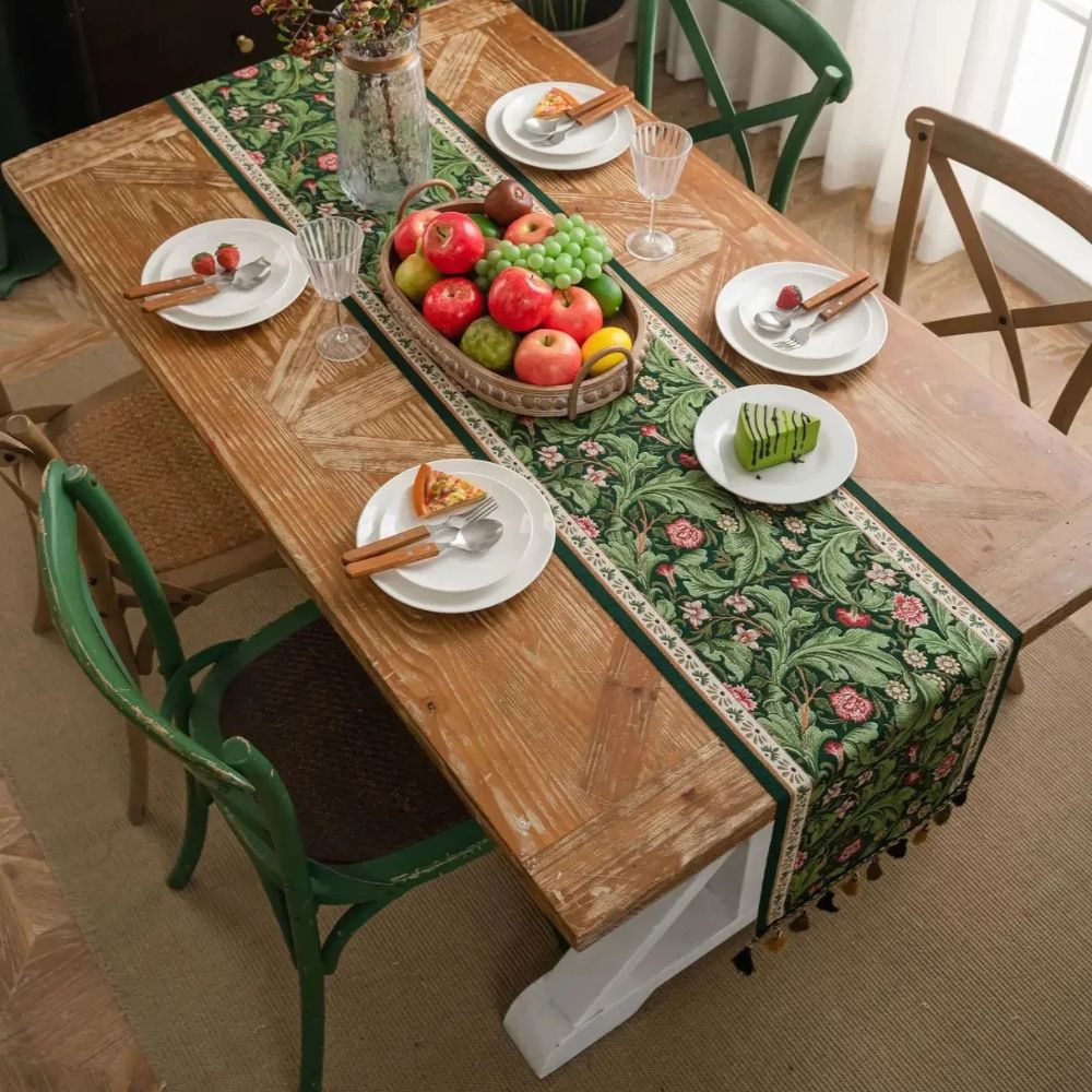 Kalsten | Flora Vine Embroidered Table Runner