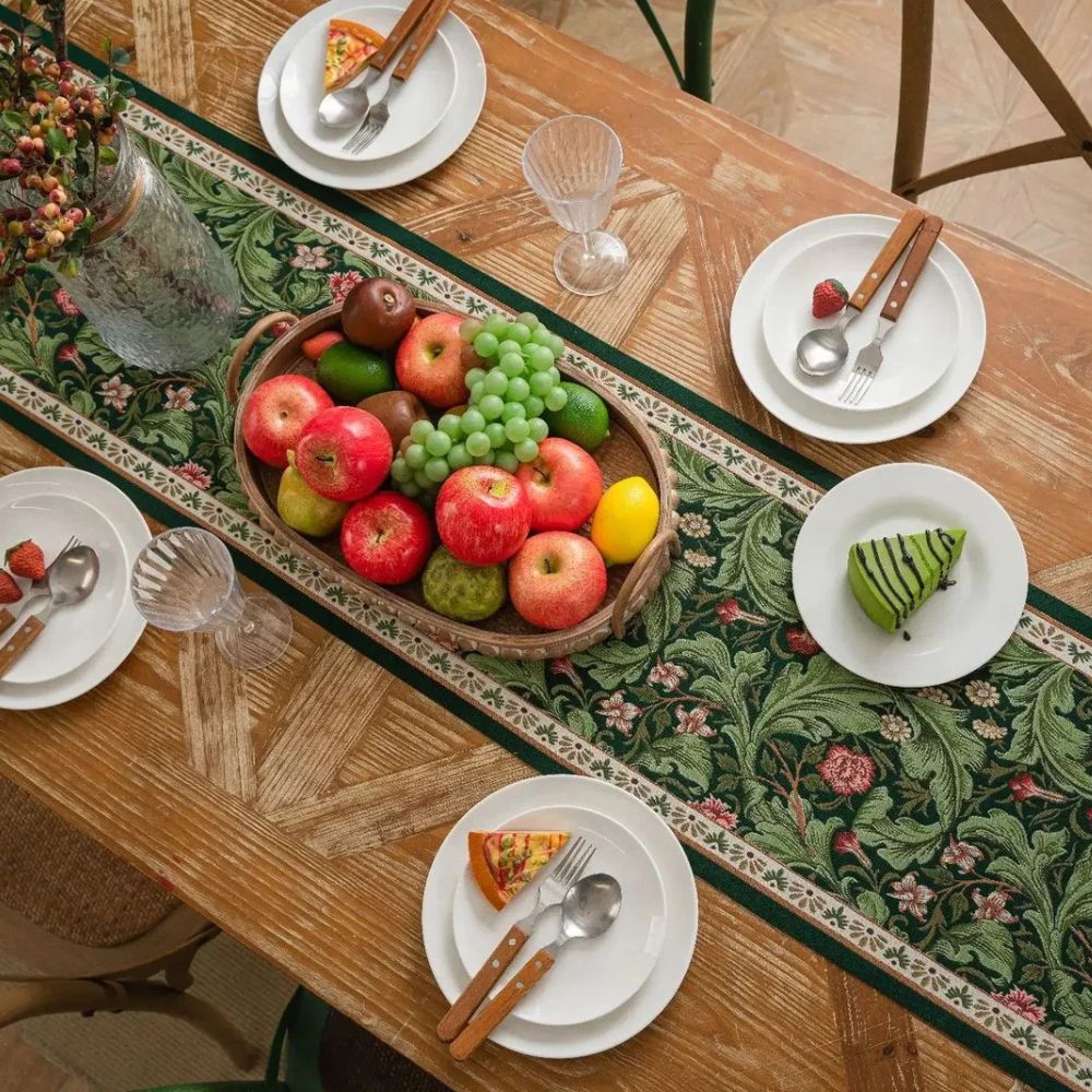 Kalsten | Flora Vine Embroidered Table Runner