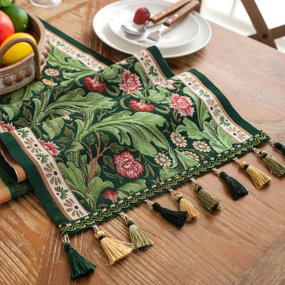 Kalsten | Flora Vine Embroidered Table Runner
