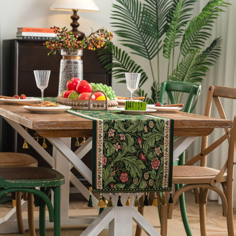 Kalsten | Flora Vine Embroidered Table Runner