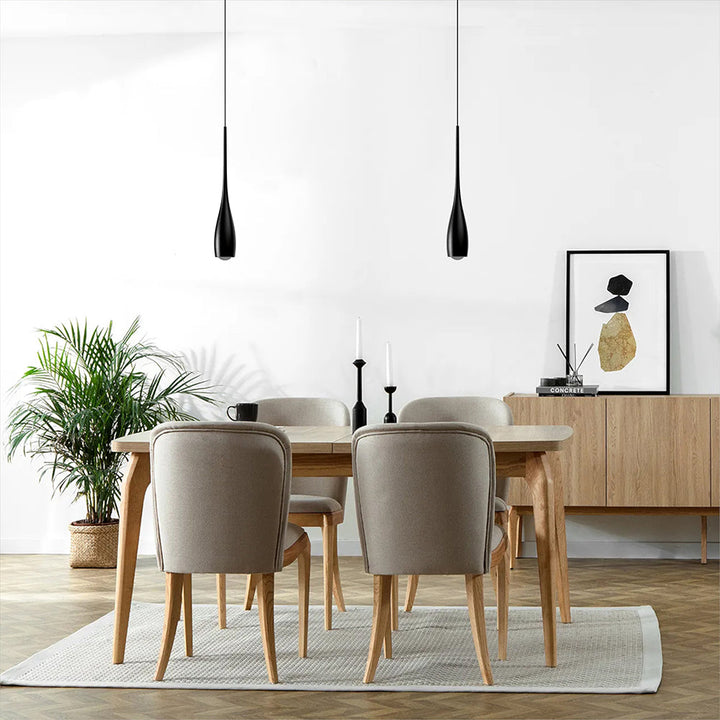 Pendant Light Aluminum 12W 11.8 in Adjustable Modern Dining Room Bedroom Kitchen Ceiling Lamp | Kalsten