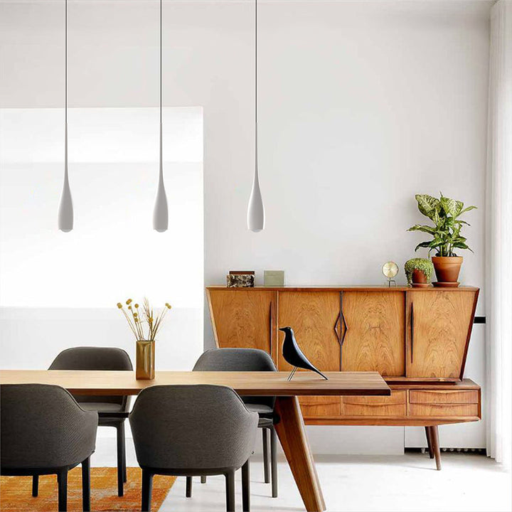 Pendant Light Aluminum 12W 11.8 in Adjustable Modern Dining Room Bedroom Kitchen Ceiling Lamp | Kalsten