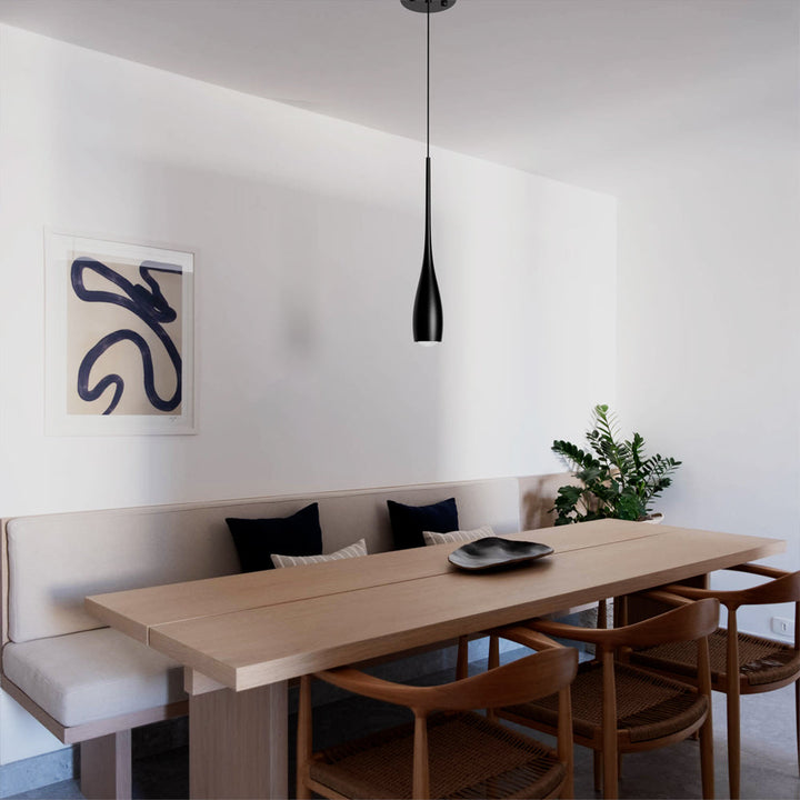 Pendant Light Aluminum 12W 11.8 in Adjustable Modern Dining Room Bedroom Kitchen Ceiling Lamp | Kalsten