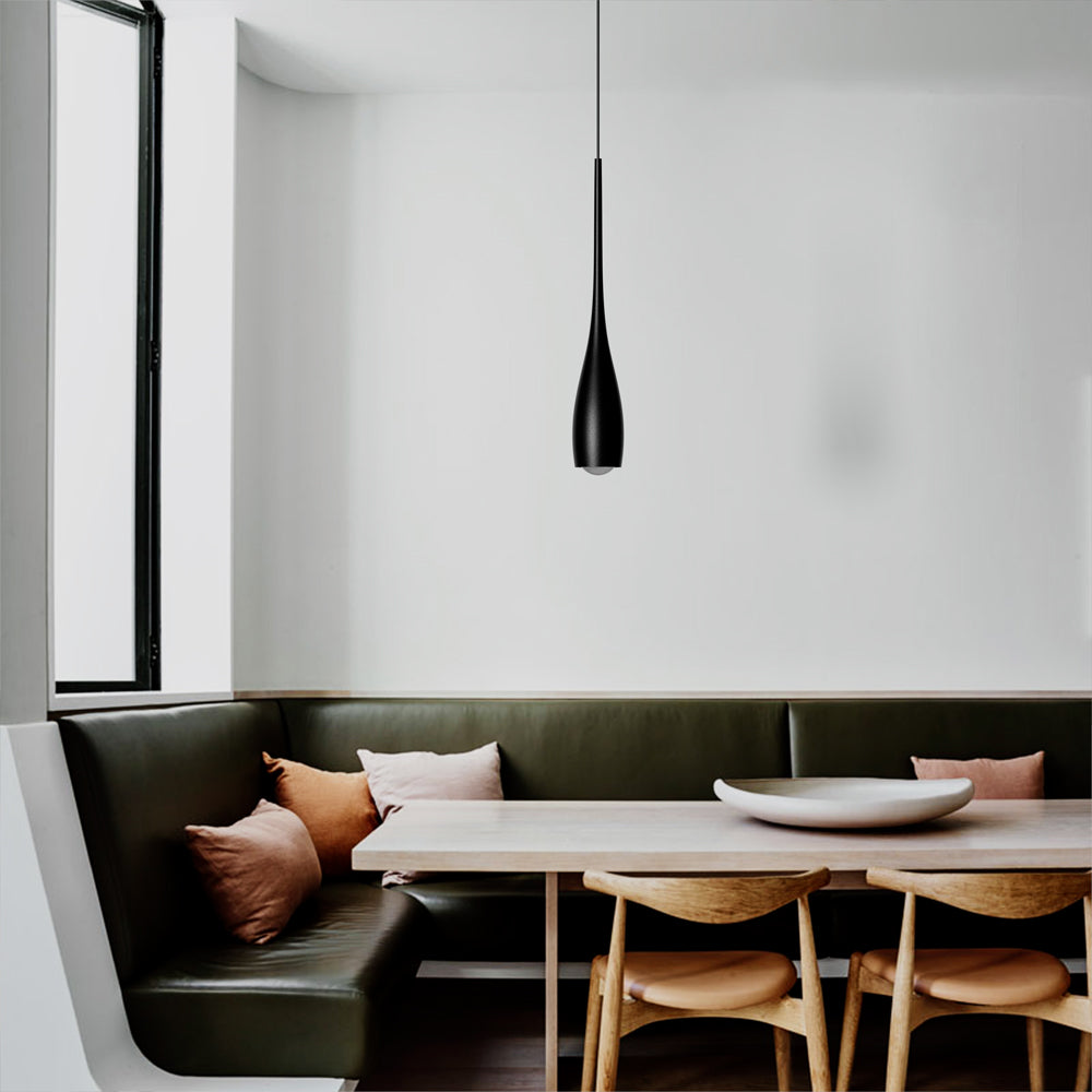 Pendant Light Aluminum 12W 11.8 in Adjustable Modern Dining Room Bedroom Kitchen Ceiling Lamp | Kalsten