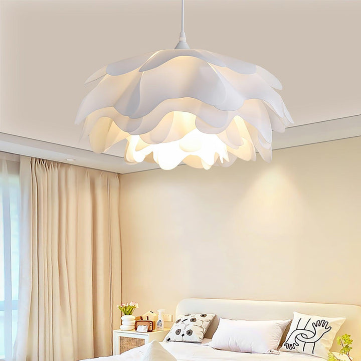 Flower Shaped White Drop light Pendant Lamp | Kalsten