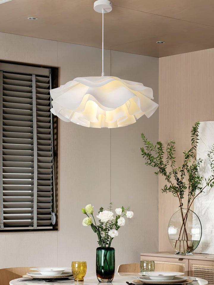 Flower Shaped White Drop light Pendant Lamp | Kalsten